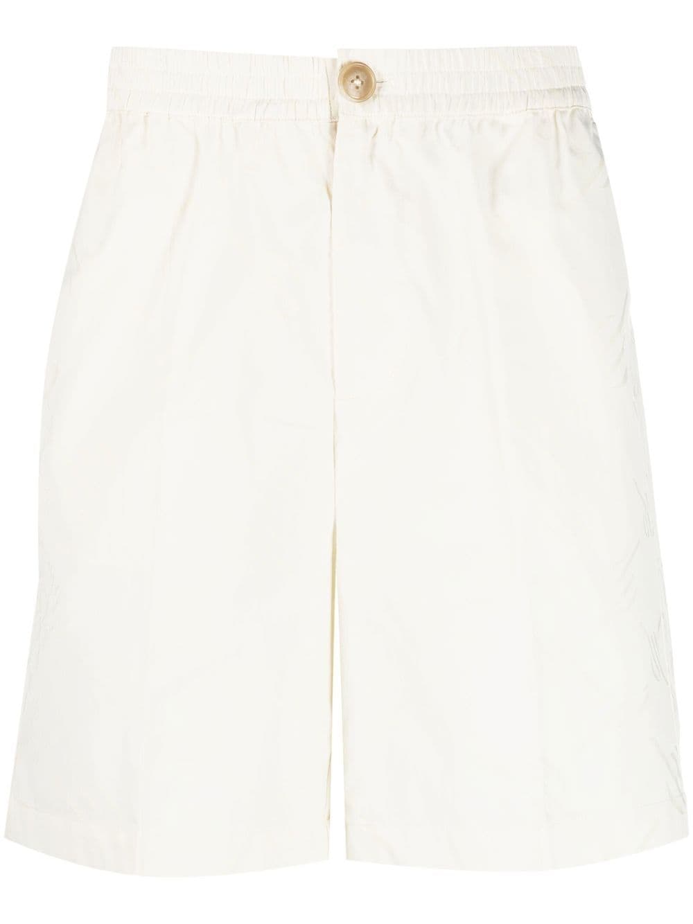Daily Paper Men's White Shorts - Comfortable Casual Summer Shorts for Beach, Gym, and Outdoor Activities
