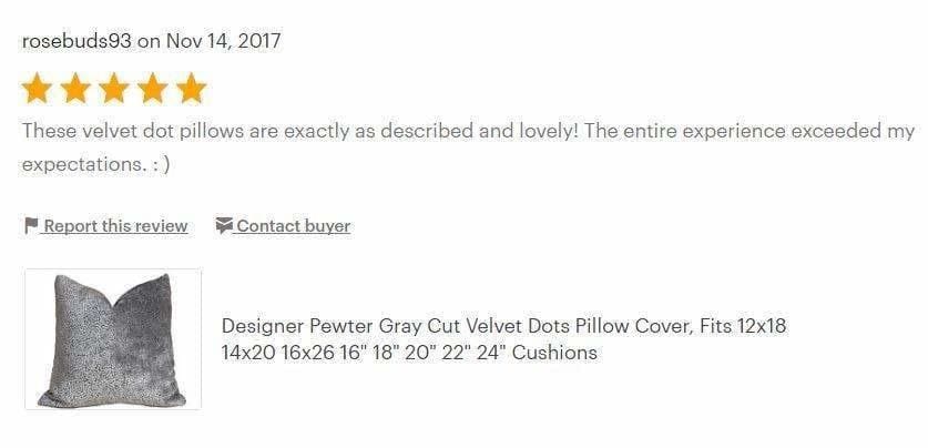 Premium Ascott Pewter Gray Abstract Cut Velvet Dots Pillow Cover - Soft Decorative Throw Pillow Case for Sofa, Bed & Home Decor