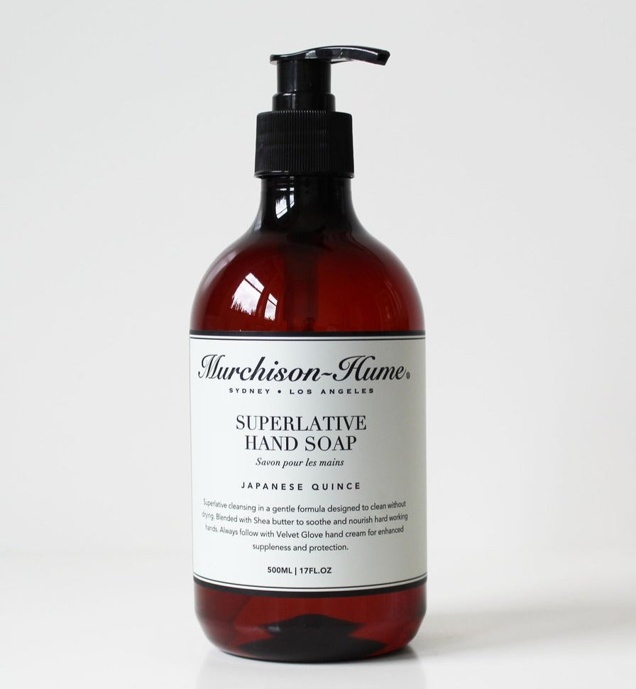 Murchison Hume Superlative Liquid Hand Soap - Australian White Grapefruit Scent, 17oz Pump Bottle | Gentle Cleansing for Dry Hands, Kitchen & Bathroom Use