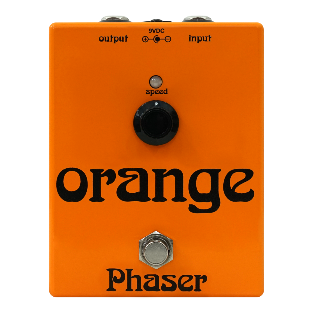 Vintage Orange 70's Phaser Guitar Effects Pedal - Classic Analog Sound for Rock, Funk & Psychedelic Music
