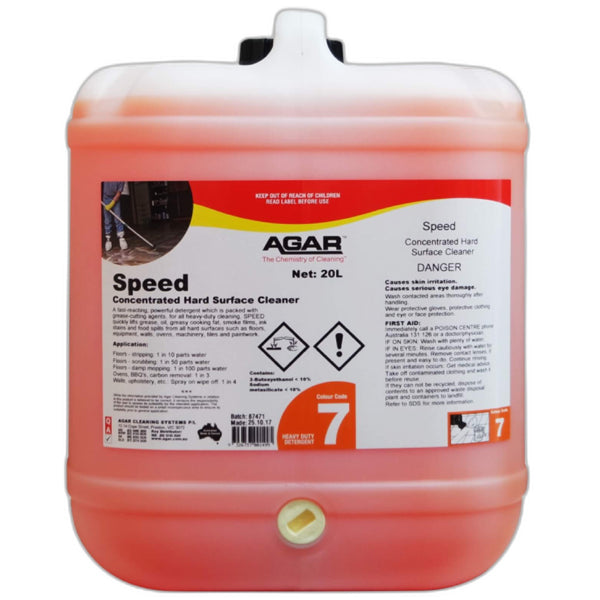 Agar Speed Concentrated Grease Cutting Detergent - Heavy Duty Kitchen Degreaser for Stoves, Ovens & Grills - Fast Acting Commercial-Grade Cleaning Solution