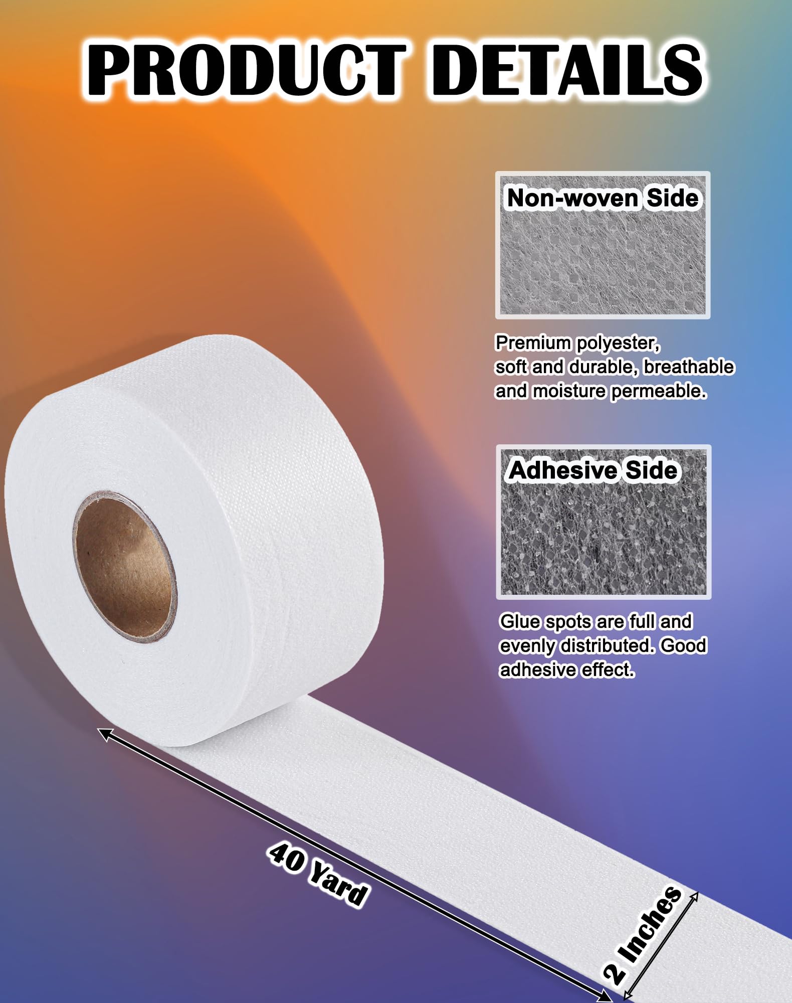 Heat-Activated Fusible Batting Tape - 2