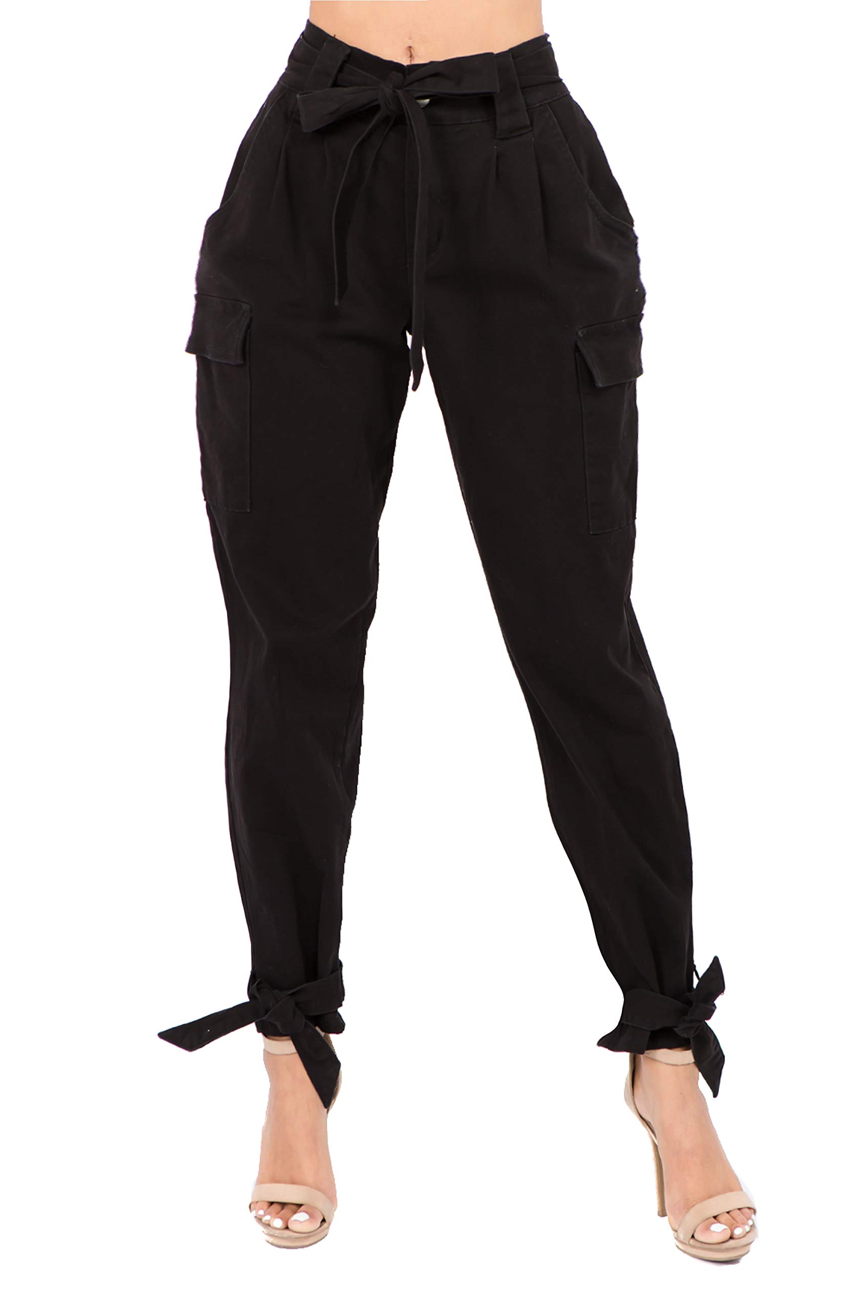 Twiin Sisters Women's Stretchy High Waist Jogger Pants - Slim Fit & Loose Fit Options for Casual Wear, Workout, and Everyday Comfort