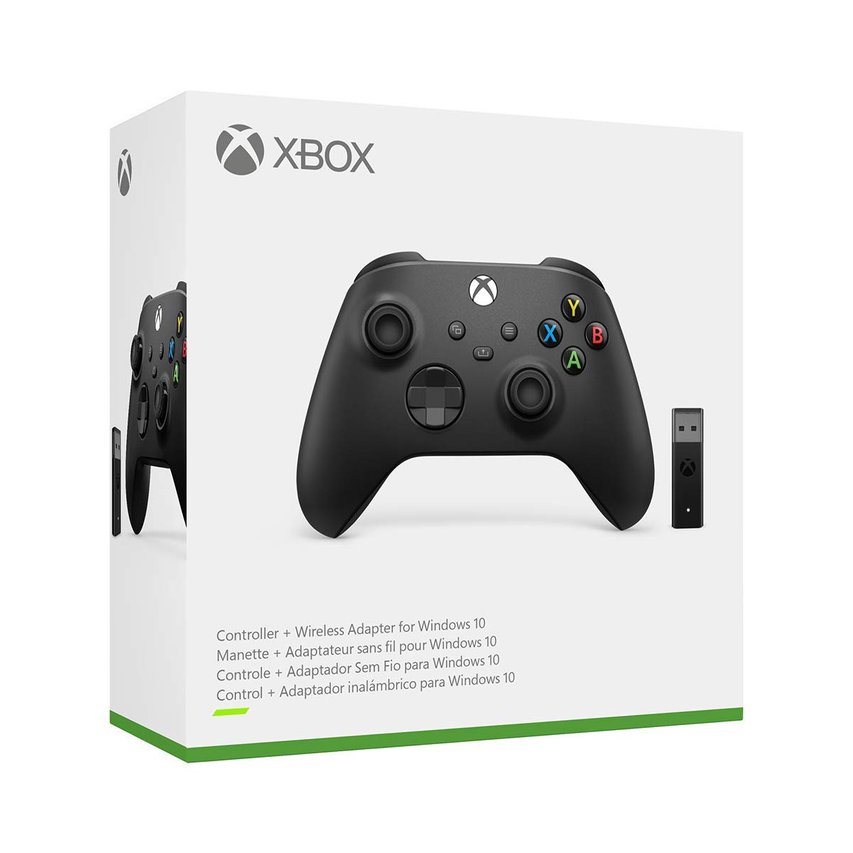 Refurbished Microsoft Xbox Wireless Controller with Windows 10 Adapter - Official Xbox Gamepad for PC Gaming | Perfect for Steam, Game Pass & Multiplayer Sessions