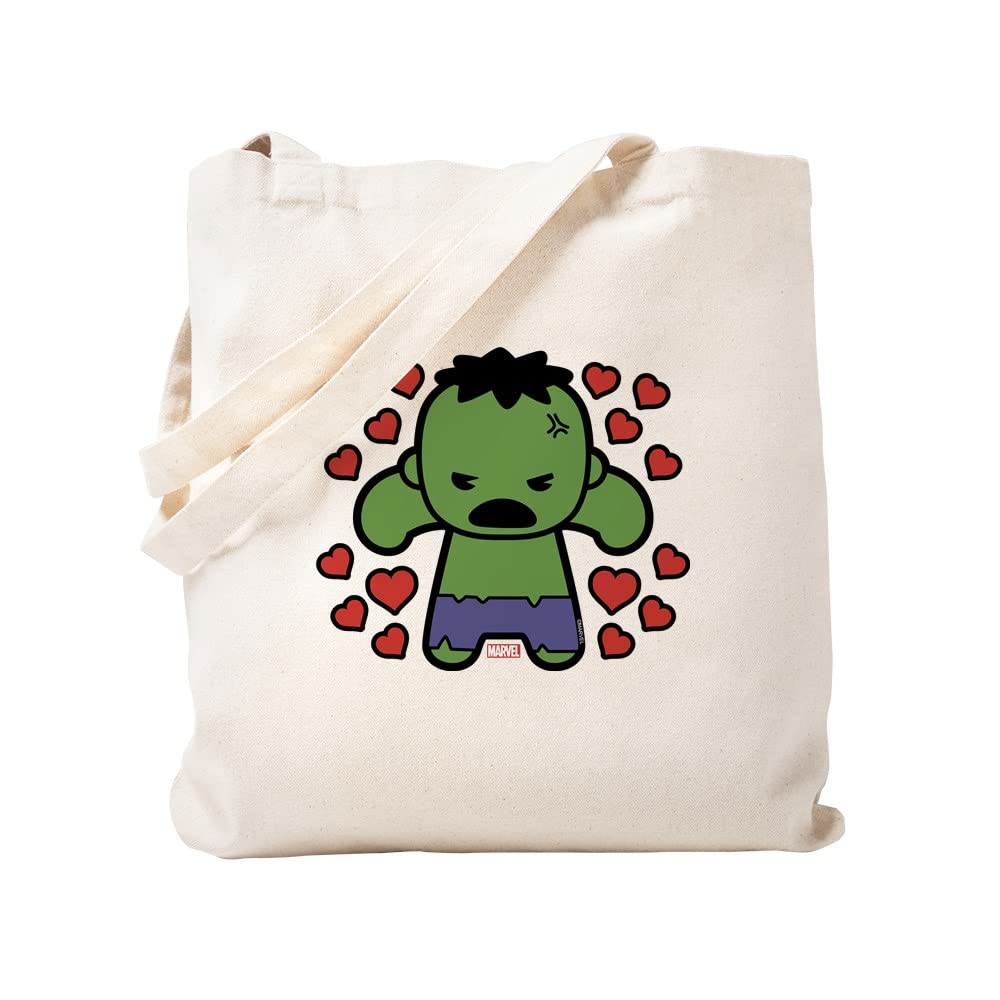 Hulk Hearts Tote Bag - Natural Canvas Reusable Shopping Bag with Large Capacity | Eco-Friendly Grocery Tote for Women, Beach, Gym & Daily Use