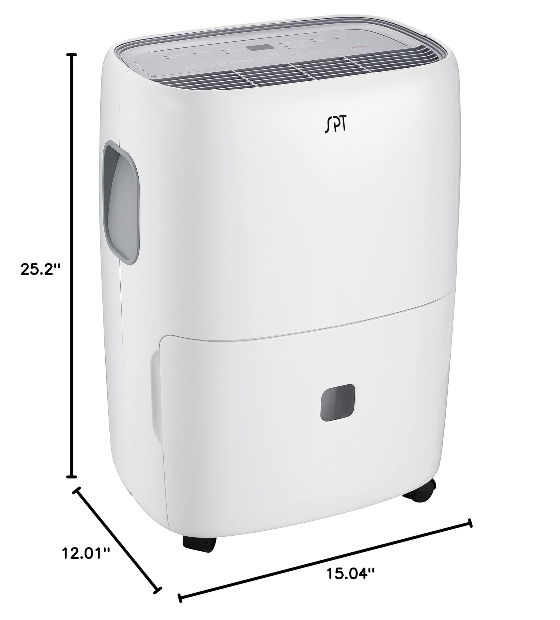 SD-54PE: 50-Pint ENERGY STAR Certified Dehumidifier with Built-in Pump - Ideal for Basements, Bedrooms & Large Spaces (Up to 3000 Sq Ft)
