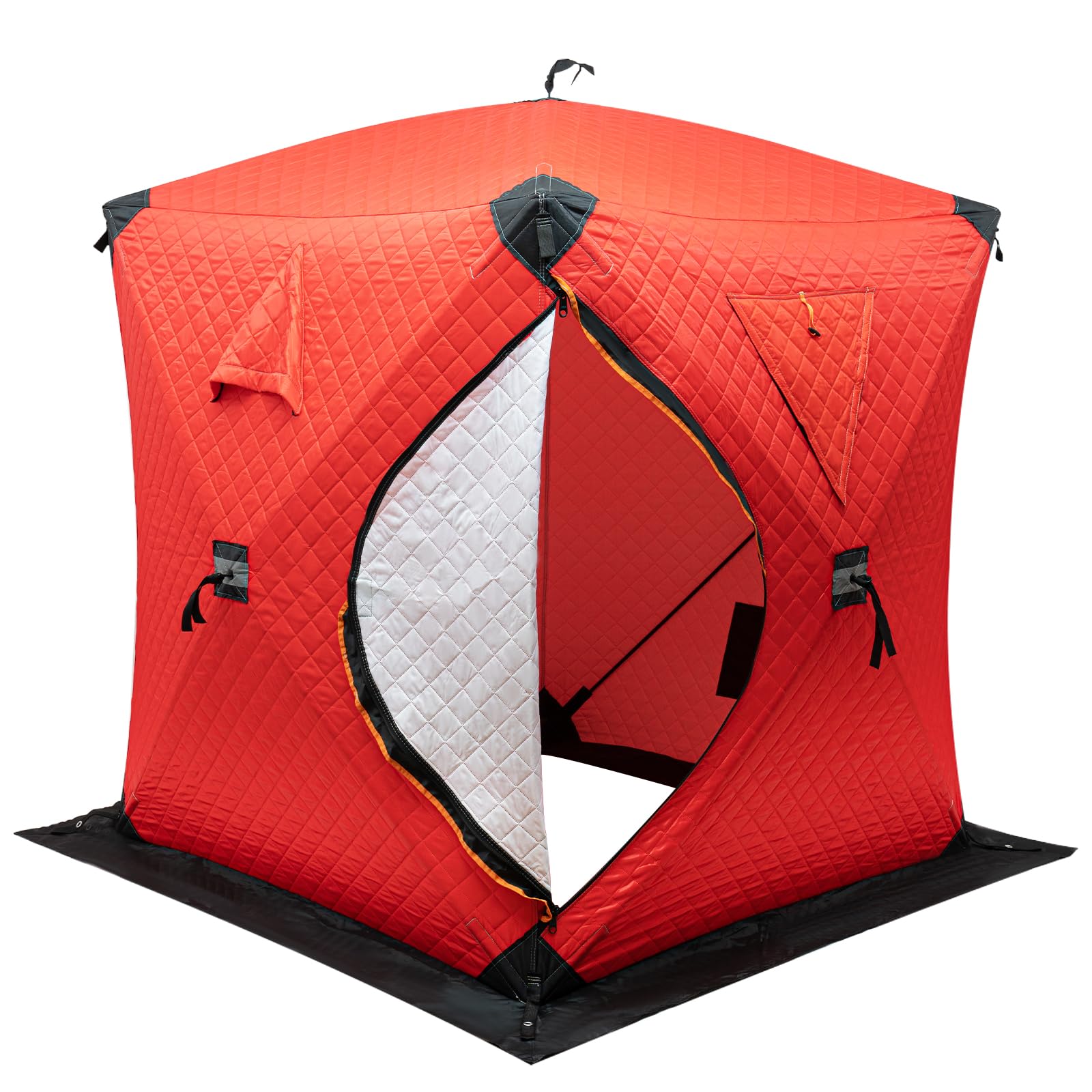 3-Person Portable Ice Fishing Tent - Windproof & Waterproof Insulated Shelter (35 Sq Ft) for Winter Fishing | Cold Weather Protection & Outdoor Adventure