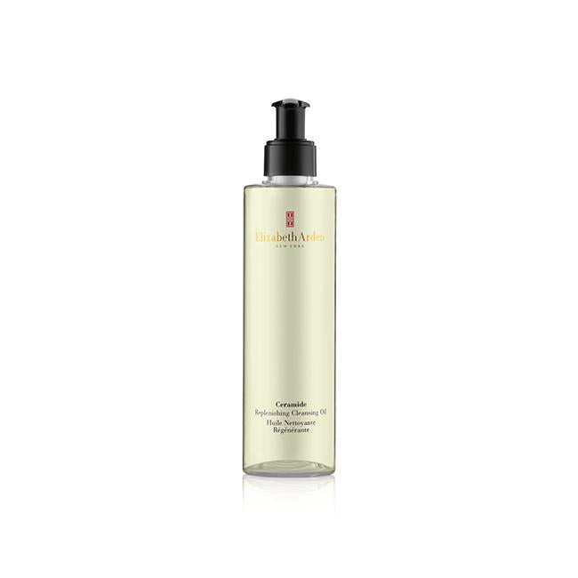 Elizabeth Arden Ceramide Replenishing Cleansing Oil 195ml - Hydrating Face Wash for Dry Skin, Makeup Remover & Daily Cleanser - Perfect for Nighttime Skincare Routine & Travel
