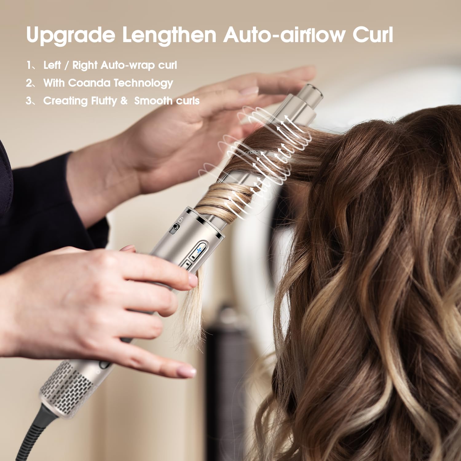 5 in 1 Multifunctional Hot Air Brush Set - High Speed Hair Dryer with Oval Brush & Concentrator for Drying, Curling, Volumizing, Smoothing & Styling - Perfect for Home Use, Travel & Salon Styling