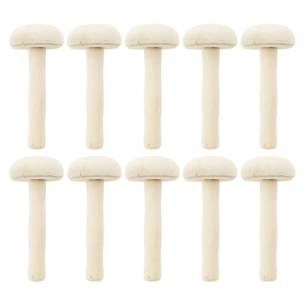 10pcs Wooden Knitting Mushroom Tools - Professional & Convenient Knitting Accessories for DIY Crafts, Home Decor, and Handmade Gifts