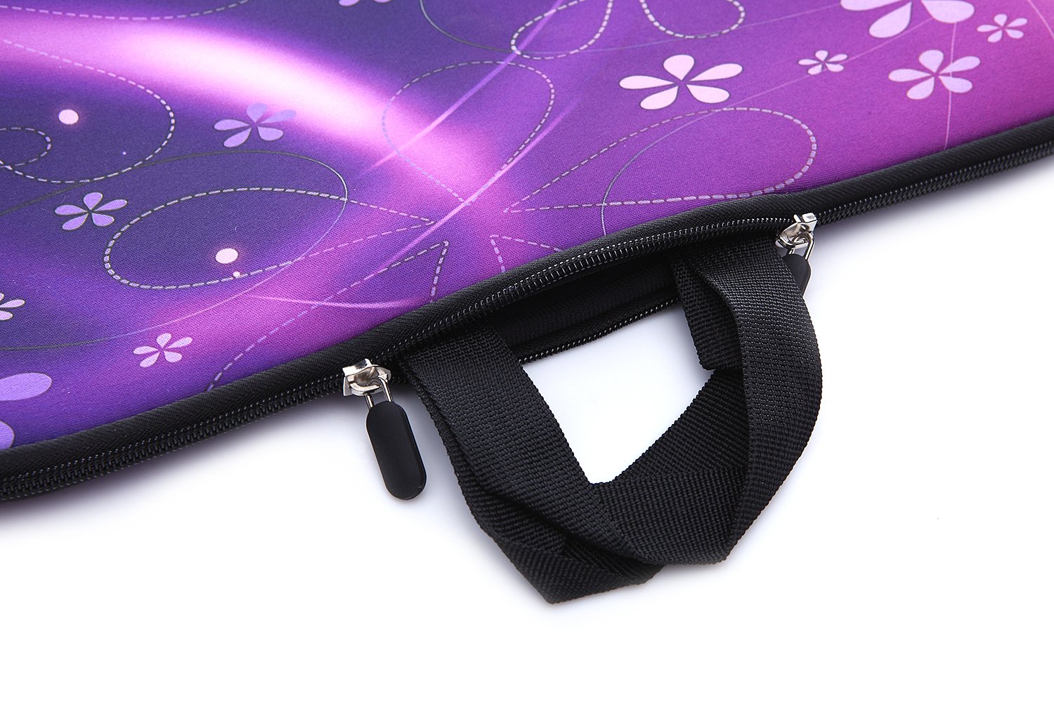 15-15.6 Inch Laptop Sleeve Case with Handle - Neoprene Protective Cover for MacBook Pro, MacBook Air, HP, Dell, Lenovo, ThinkPad, Asus, Acer - Butterfly Classic Design - Perfect for Work, Travel & School