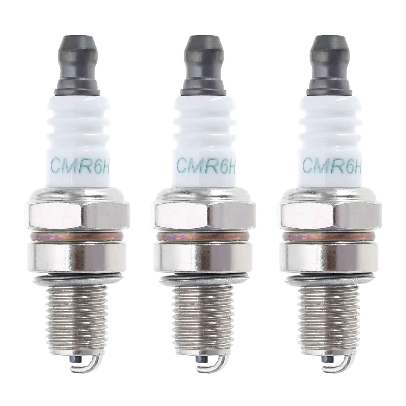 3 Pack CMR6H Spark Plug Compatible with Stihl FS90 FS100 FS110 FS90R FS100R FS110R Trimmer - Replacement Parts for Garden Tools & Accessories - Perfect for Lawn Care, Landscaping & Outdoor Maintenance