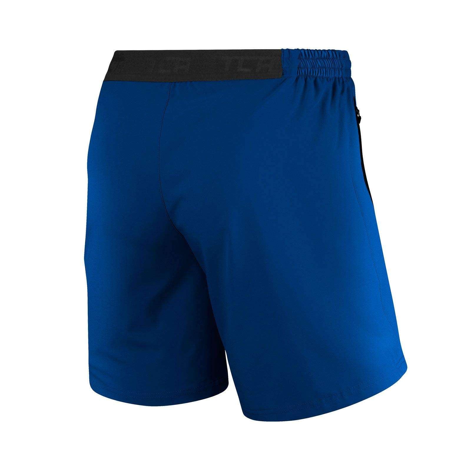 TCA Elite Tech Men's Gym Athletic Workout Running Shorts with Zipper Pockets - Lightweight Quick-Dry Training Shorts for Running, Basketball & Gym Workouts