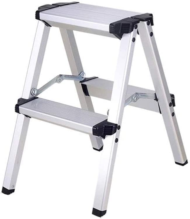 CAZARU 2/3/4/5 Step Aluminum Alloy Dual-Sided Ladder - Multifunctional Home Ladder for Cleaning, Engineering, and Decoration | Perfect for Household Use, Warehouse Organization, and DIY Projects