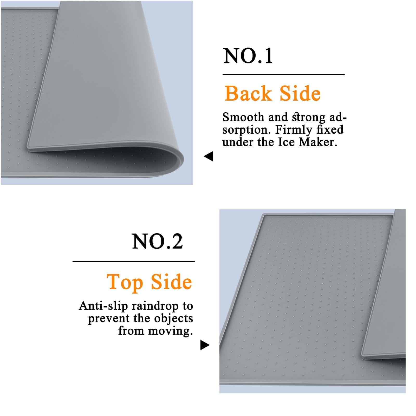 Premium Non-Slip Silicone Ice Maker Mat with Dots - 19