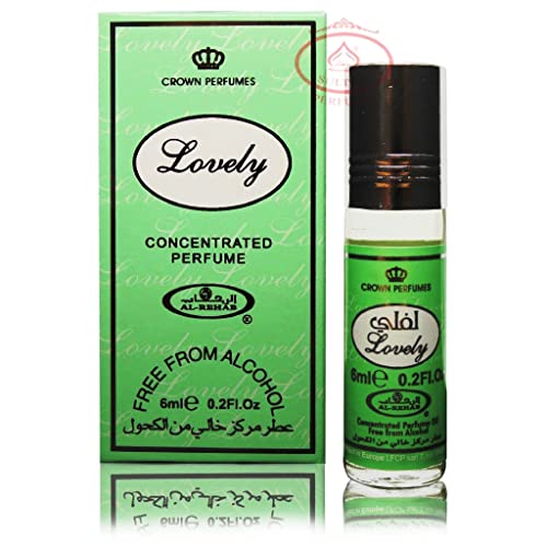 Al-Rehab Lovely 6ml (.2 oz) Perfume Oil - Long Lasting Fragrance for Women, Day & Night Wear, Gift Idea | Crown Perfumes
