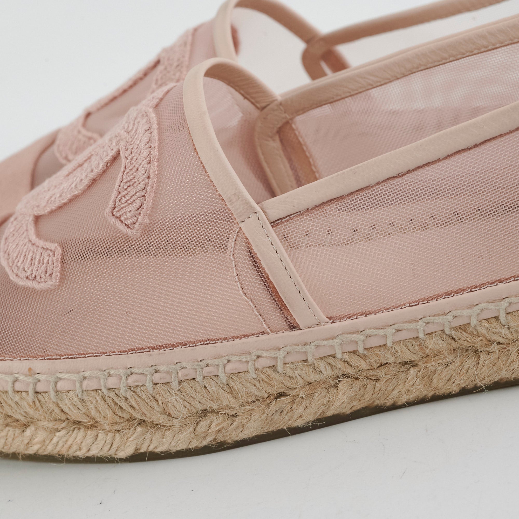 Chanel Pink Cord Cruise Espadrilles Women's Shoes Size 36 - Comfortable Summer Casual Flats for Beach, Vacation & Everyday Wear