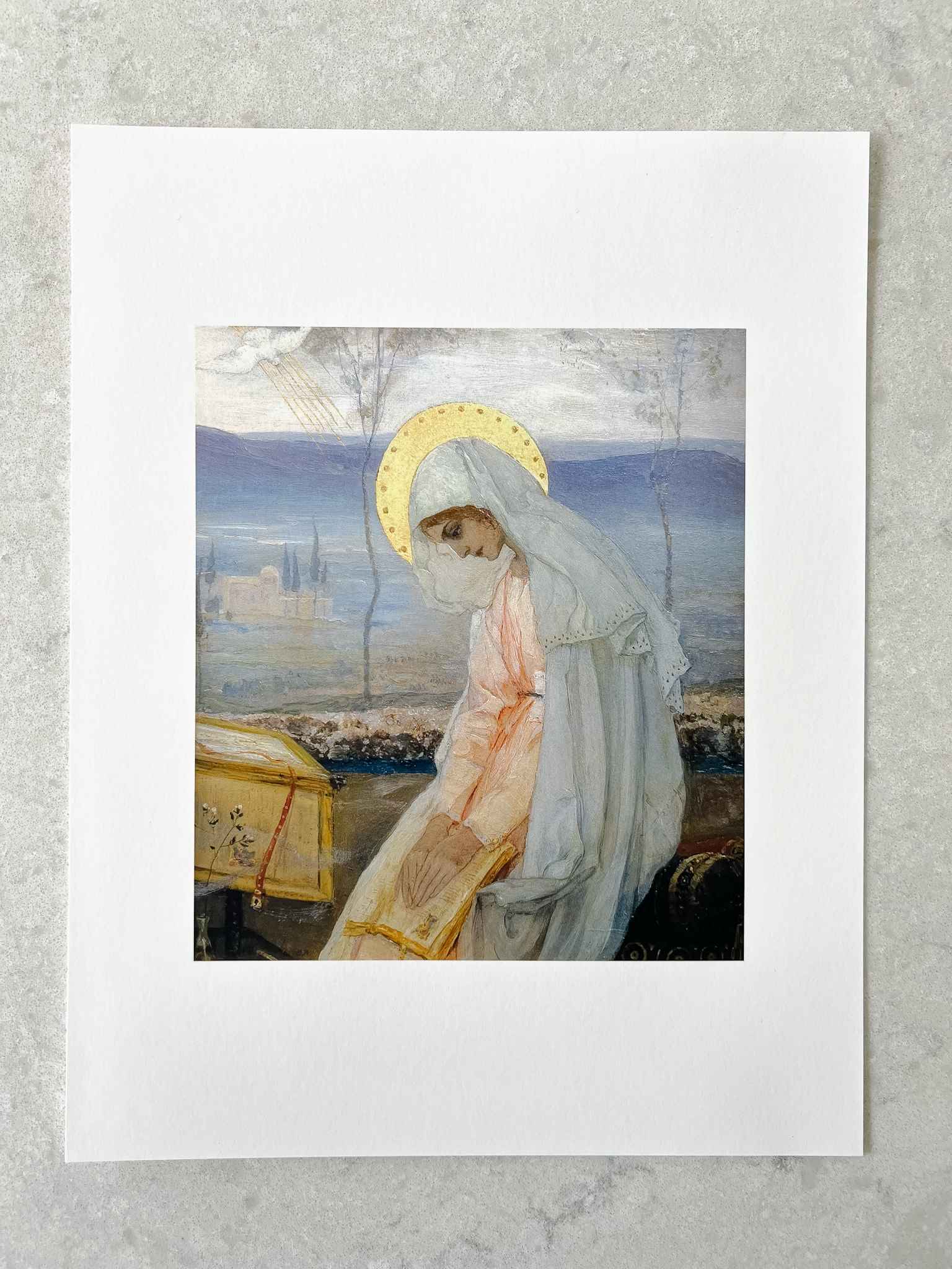 The Annunciation: Virgin Mary Art Print - Religious Home Decor & Gift for Christian Devotion