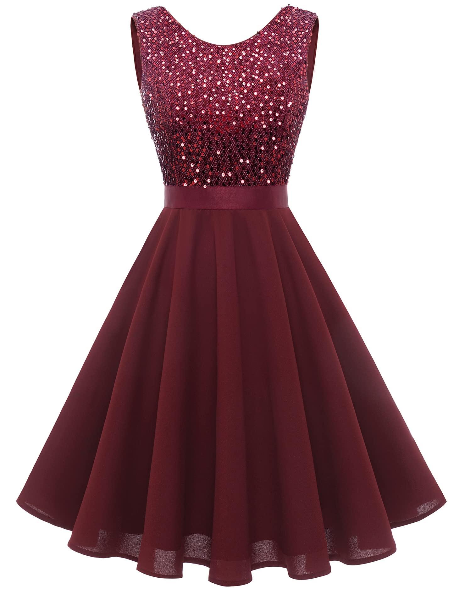 BeryLove Women's 2023 Summer Short Bridesmaid Dress - Sleeveless Lace Cocktail Party Dress for Wedding Guest, Prom & Special Occasions | Perfect for Beach Weddings, Garden Parties & Evening Events