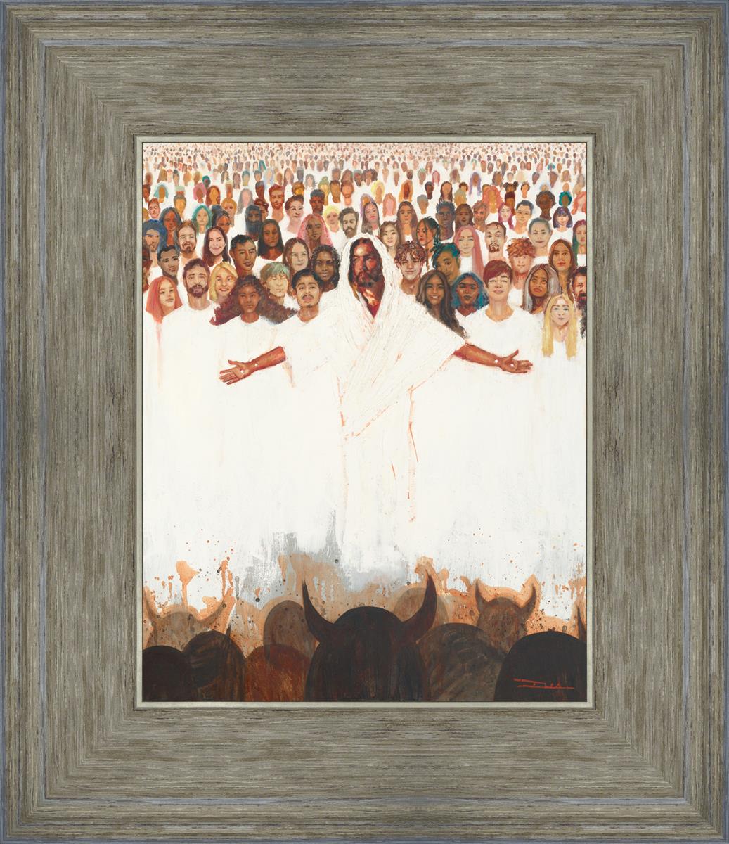 Fear Not, For They That Be With Us Are More - Inspirational Christian Wall Art for Home & Office Decor - Perfect for Living Room, Bedroom, or Gift Giving