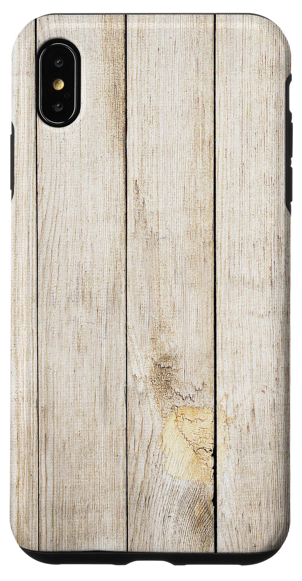 iPhone XS Max Wood Phone Case - Rustic Brown Shabby Chic Cover | Durable Protection for Everyday Use, Travel & Outdoor Activities
