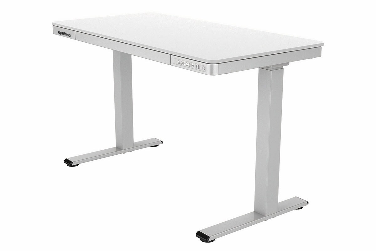 Uplifting Tango Electric Sit Stand Desk - Adjustable Height Standing Desk for Home & Office - Ergonomic Workstation for Better Posture & Productivity | Perfect for Remote Work, Gaming & Study Setup