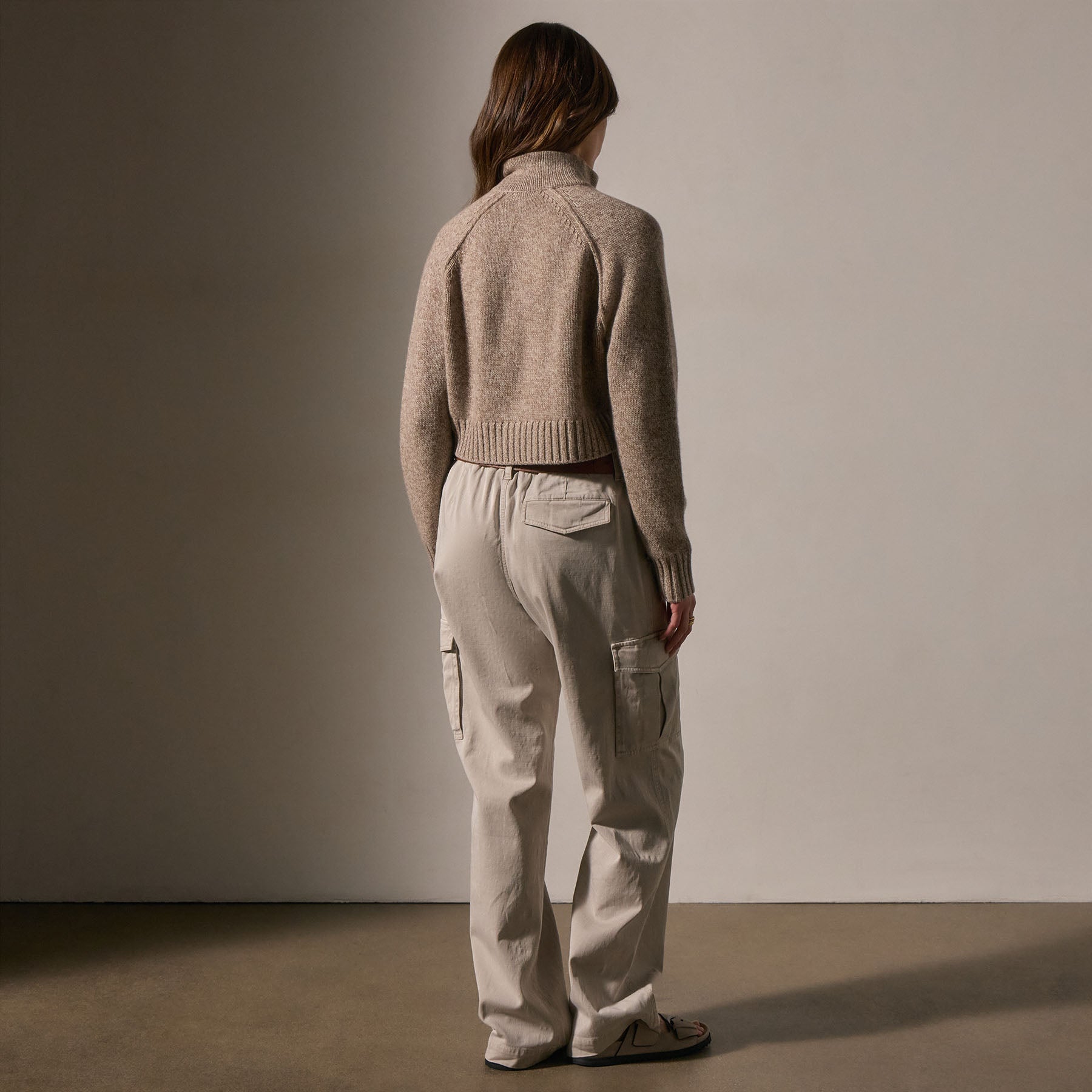 Luxury Cashmere Marled Zip-Up Sweater - Stone Marl | Soft & Warm Winter Pullover for Men & Women | Perfect for Casual Outings & Cozy Evenings