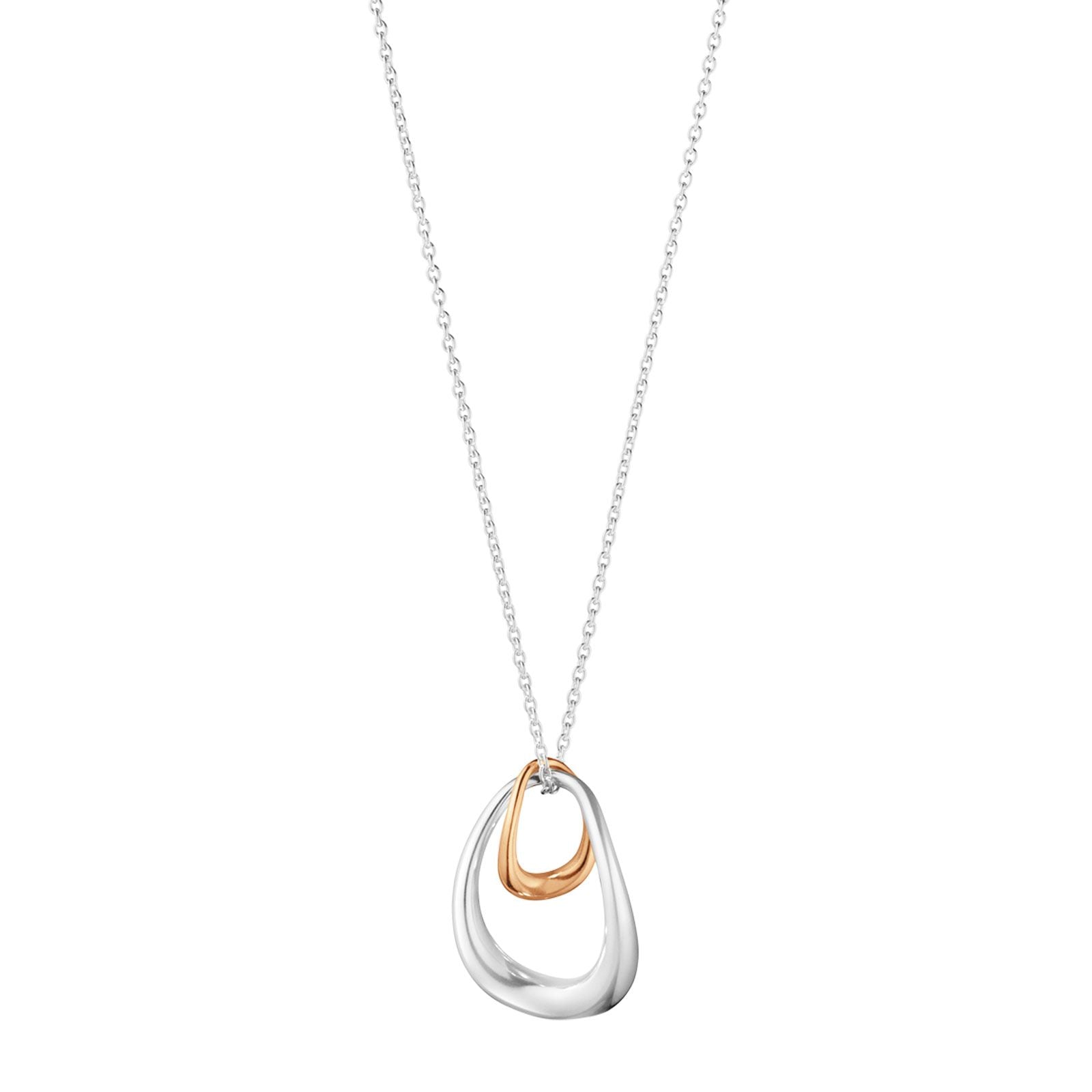 Georg Jensen OFFSPRING 18K Rose Gold & Sterling Silver Necklace - Elegant Jewelry Gift for Women, Perfect for Weddings, Anniversaries & Special Occasions