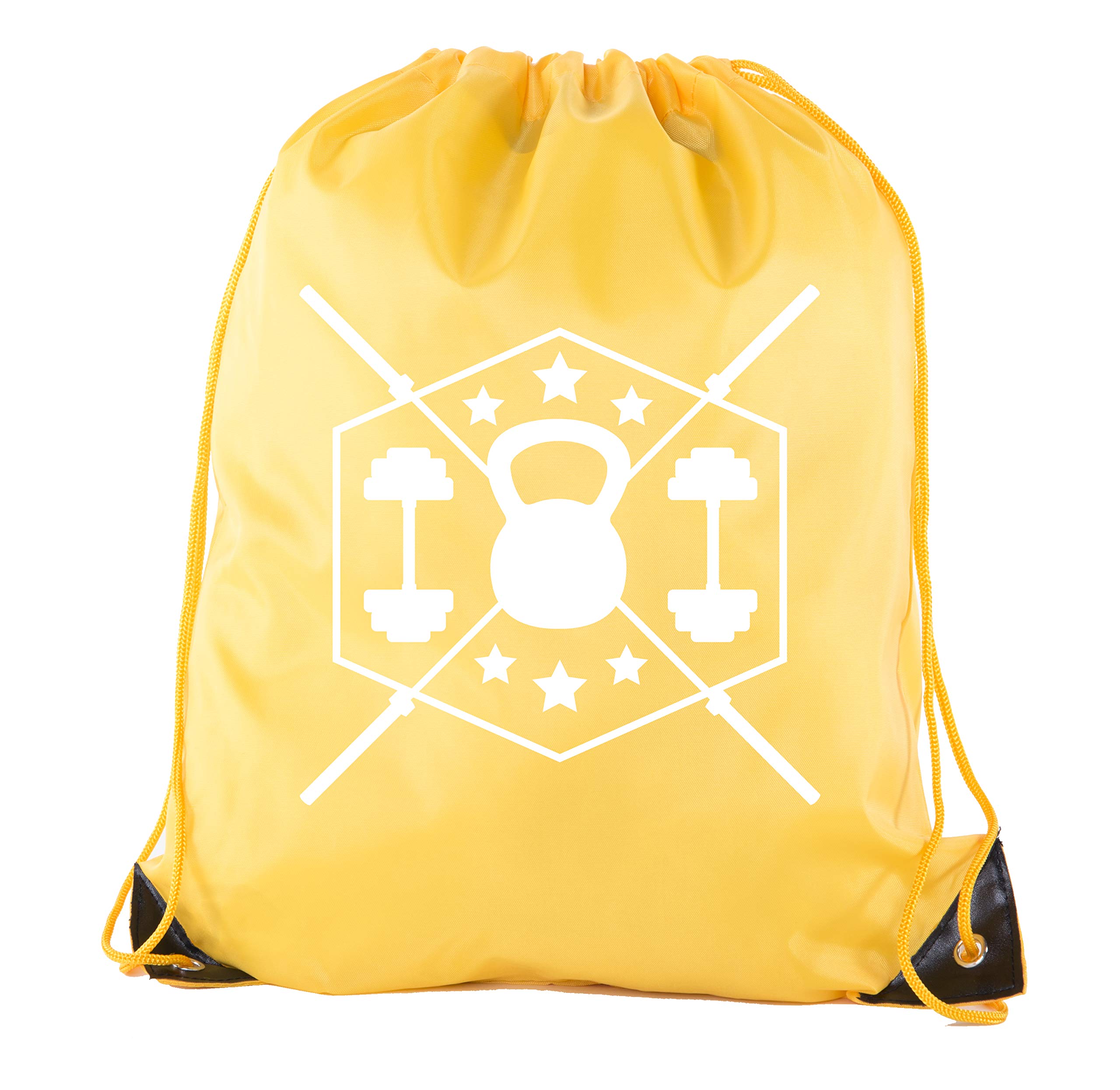 Motivational Gym Quote Drawstring Backpacks - Inspirational Fitness Bags for Workouts & Training - Perfect for Gym, Running, Yoga & Sports
