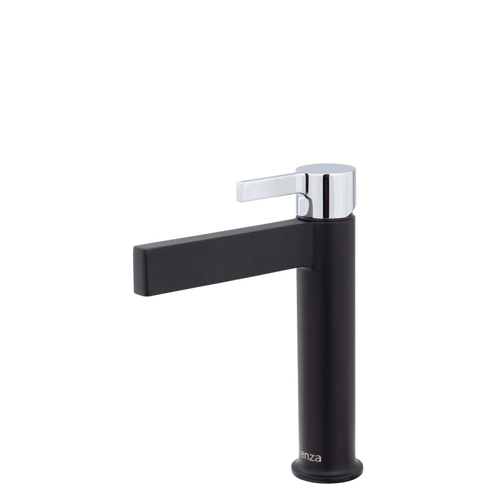 Fienza Sansa Basin Mixer Faucet - Matte Black Finish for Modern Bathroom & Kitchen Sink | Durable & Stylish Water Tap for Home & Commercial Use