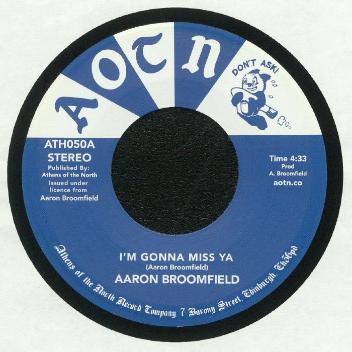 Aaron Broomfield – I'm Gonna Miss Ya Athens Of The North ATH050 – Vintage Soul Vinyl Record for Collectors & Music Lovers – Perfect for Home Listening & DJ Sets