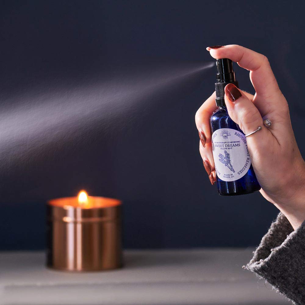 Organic Lavender Pillow Mist Sleep Spray (50ml) - Calming Essential Oils for Better Sleep & Anxiety Relief - Vegan, Cruelty-Free & UK Made - Perfect for Adults & Kids Bedtime Routine, Travel & Relaxation