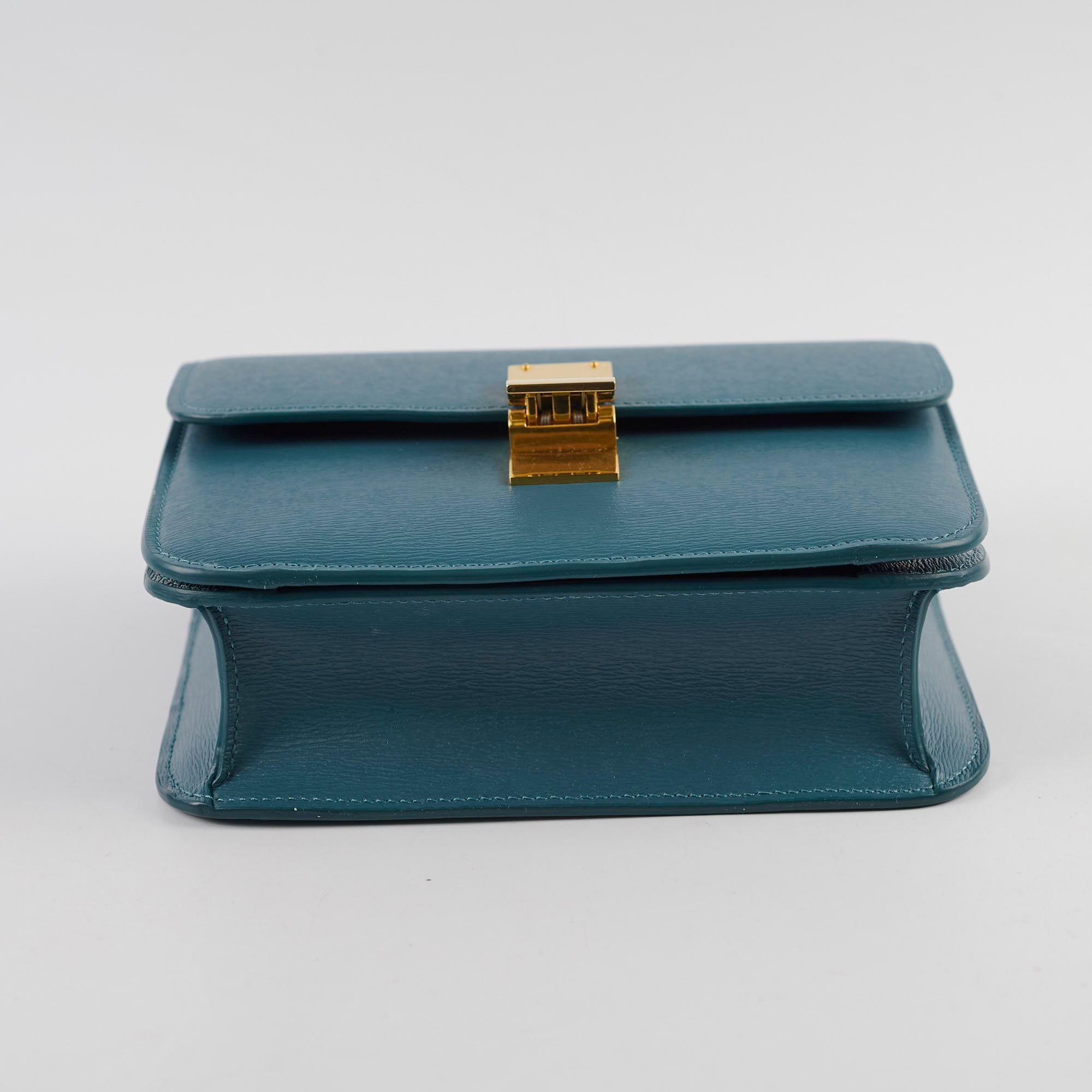 Celine Box Teen Classic Bag in Blue | Luxury Leather Crossbody Handbag for Women | Perfect for Work, Travel & Everyday Use