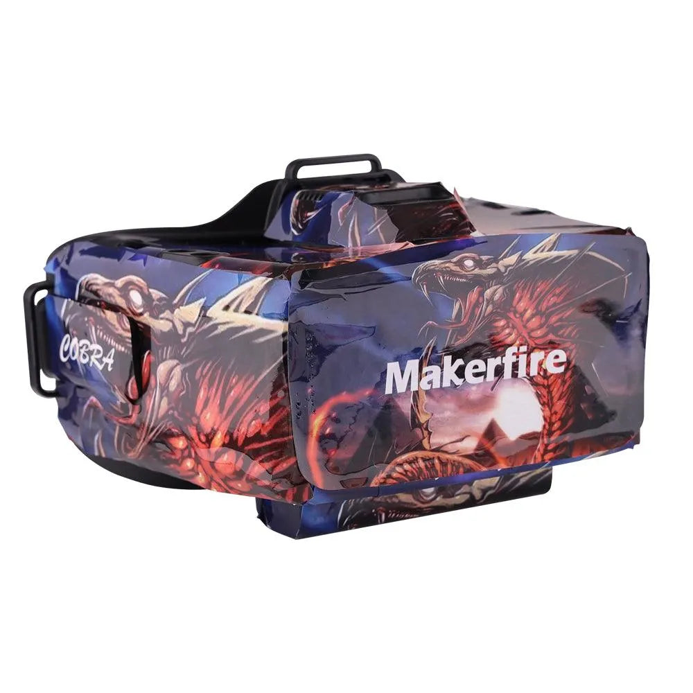 Makerfire SKYZONE Cobra FPV Goggle Custom Sticker - Premium Decals for Drone Racing & FPV Flying - Perfect for Personalizing Your Goggles & Enhancing Visibility