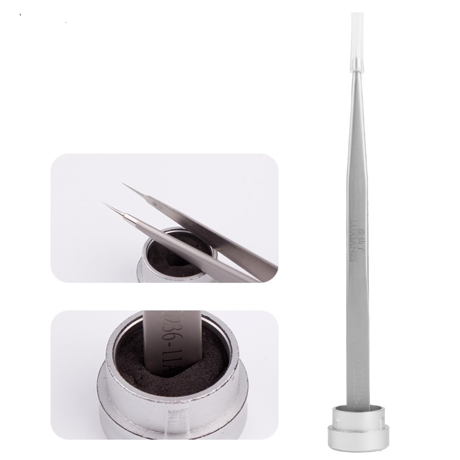 Precision Anti-Static Hair Removal & Electronics Repair Tweezers - Professional Industrial Tweezers for Eyebrow Shaping, PCB Repair, Jewelry Making & Crafting