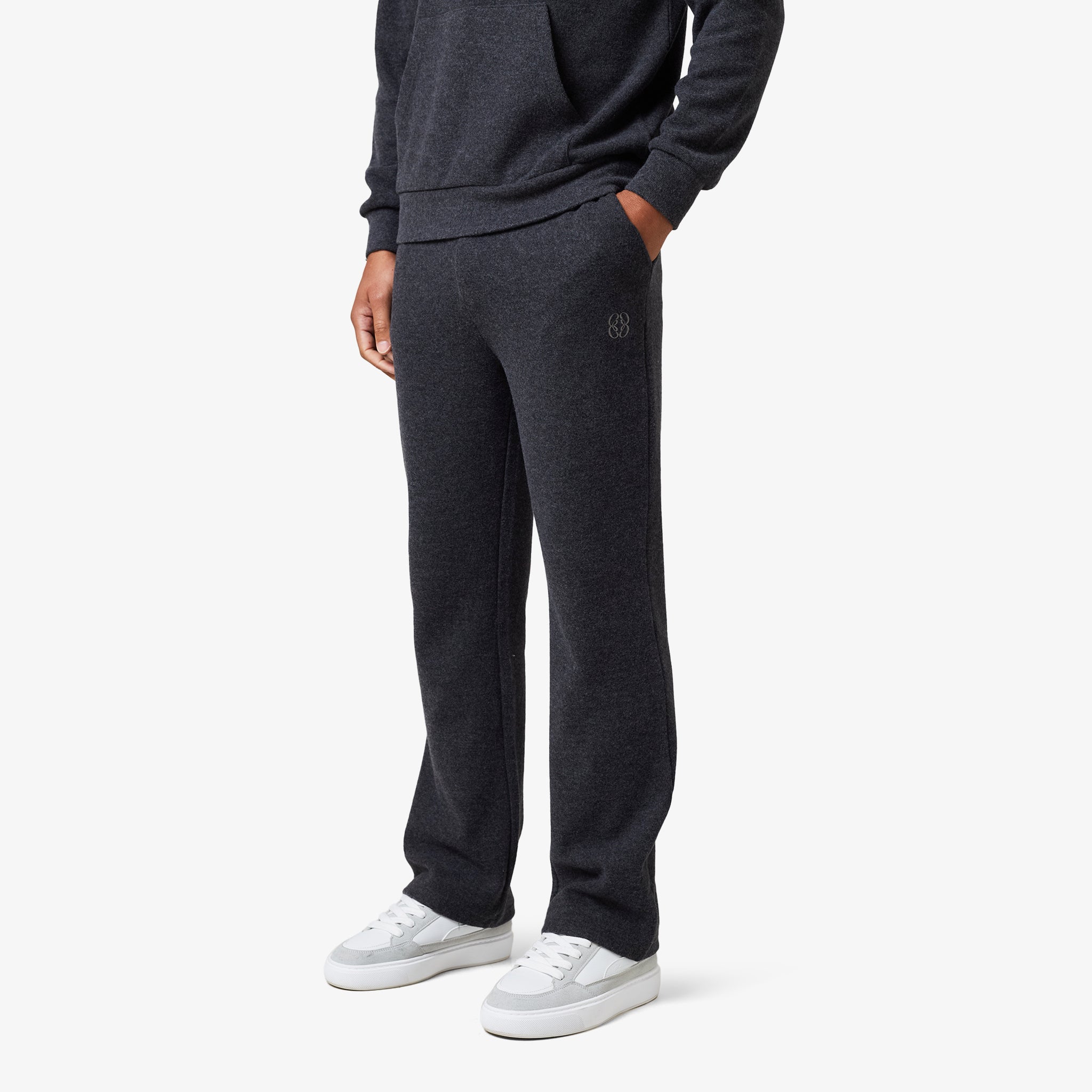 Premium Knit Tracksuit Set for Women & Men | Comfortable Charcoal Grey Jogger Outfit | Perfect for Gym, Lounge & Casual Wear
