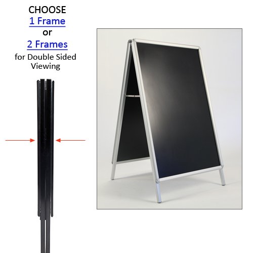 14x22 A-Frame Sign Holder with 1 1/4