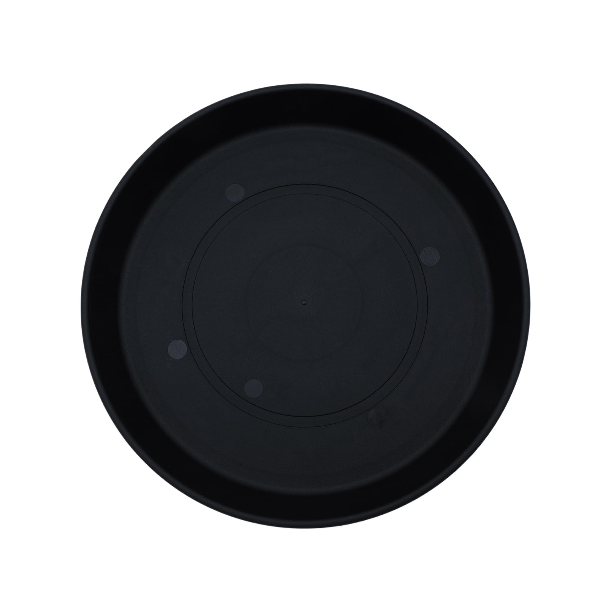 HC Companies 8.5-inch Black Round Prisma Flower Pot Saucer - Durable Plastic Plant Tray for Indoor & Outdoor Use - Water Drainage Solution for Potted Plants - Perfect for Home, Garden, and Patio Decor