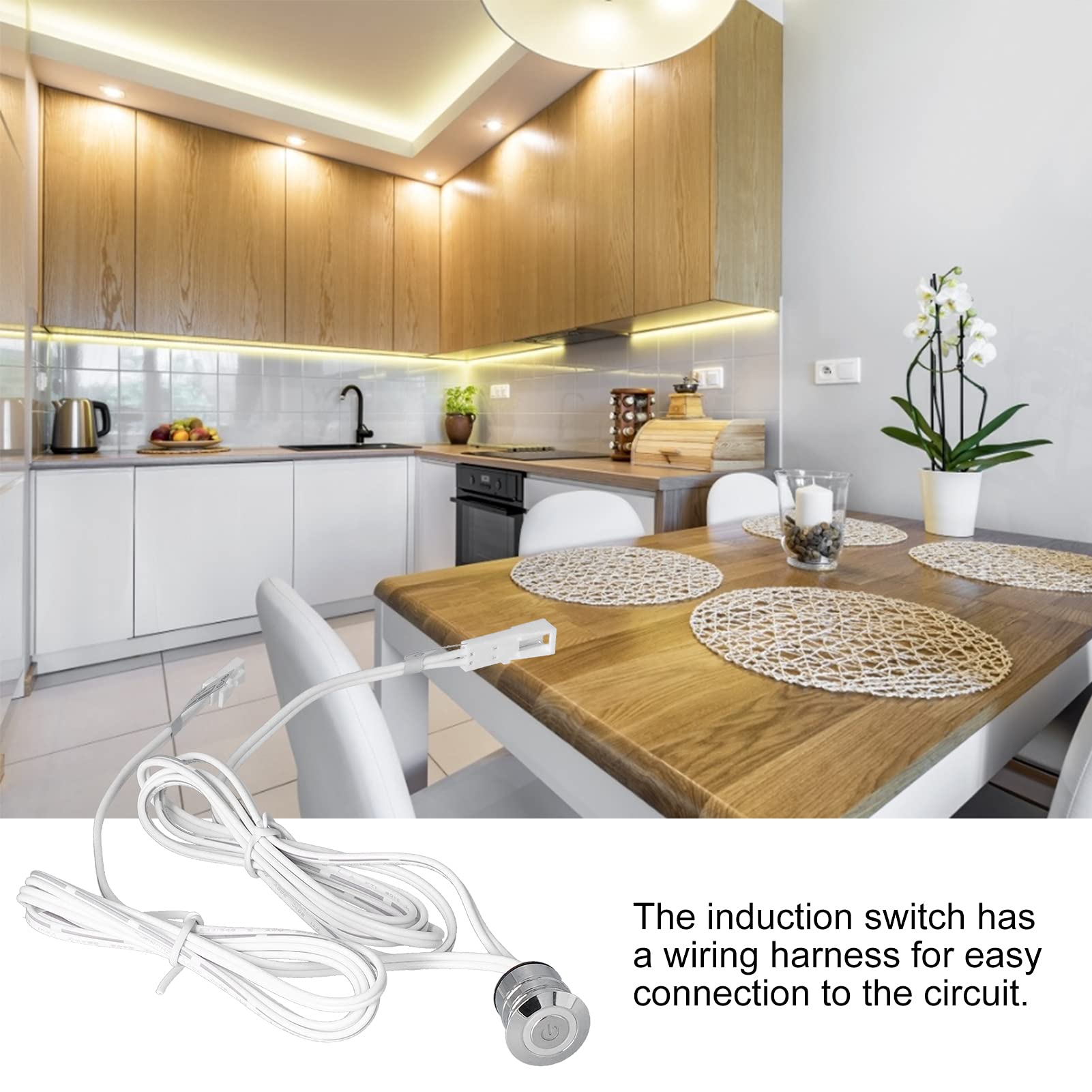 CHICIRIS LED Light Switch - Lightweight Touch Control for Cabinet & Wardrobe Lighting | Perfect for Home, Office, and Closet Organization
