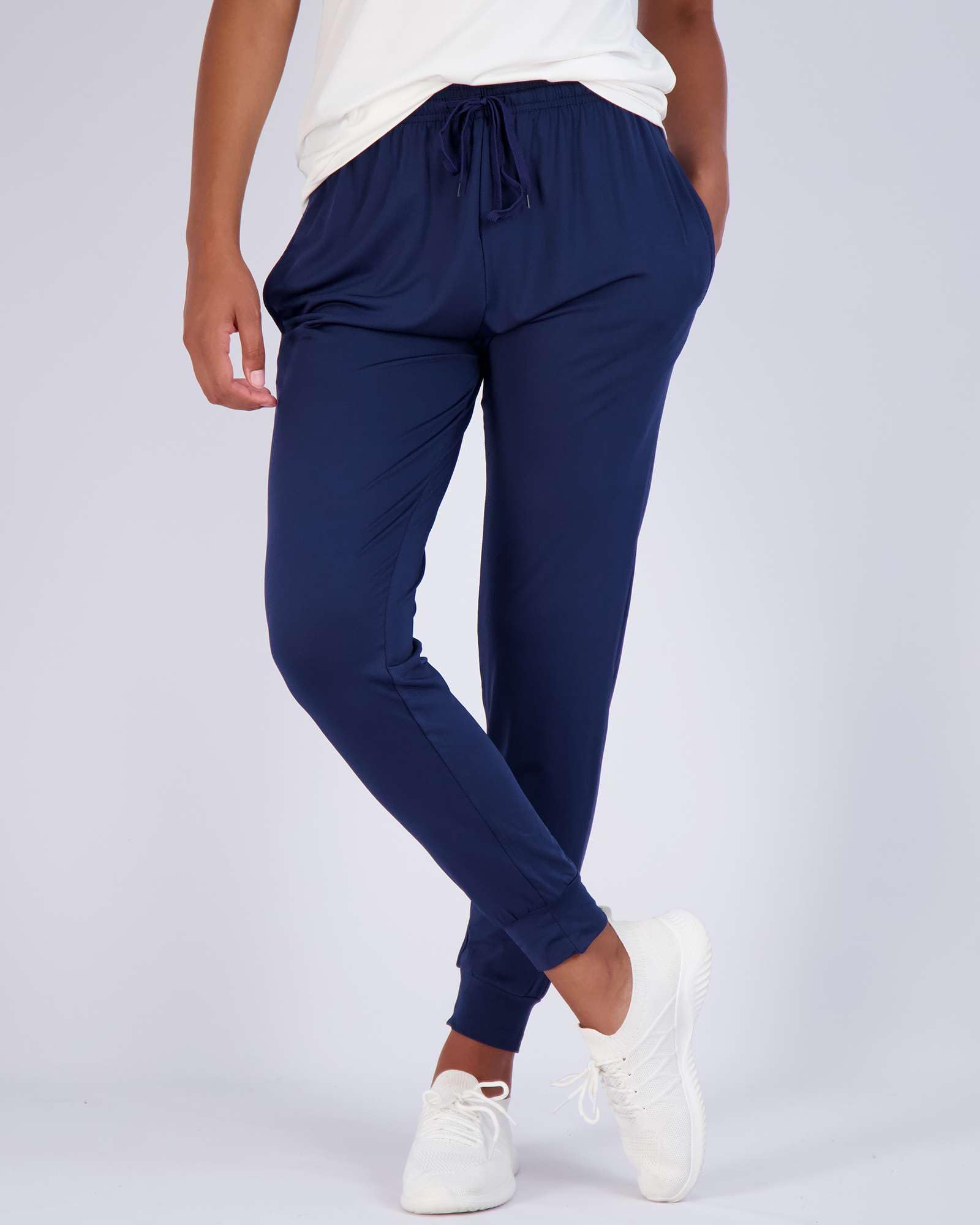 3 Pack Women's Ultra-Soft Silky Dry Fit Lounge Joggers - Lightweight Moisture-Wicking Pants with Pockets for Yoga, Running & Home Wear (Plus Size Available)