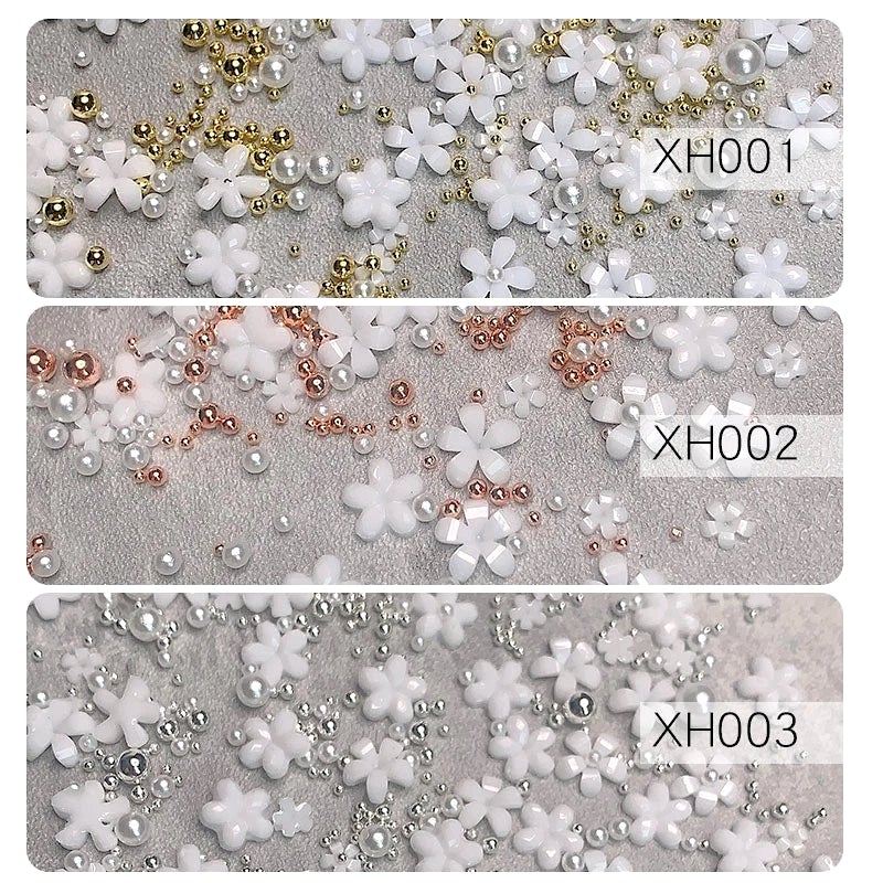 Beautiful Acrylic Flowers and Beads for DIY Crafts, Home Decor, Jewelry Making - Perfect for Wedding Centerpieces, Gift Wrapping & Scrapbooking