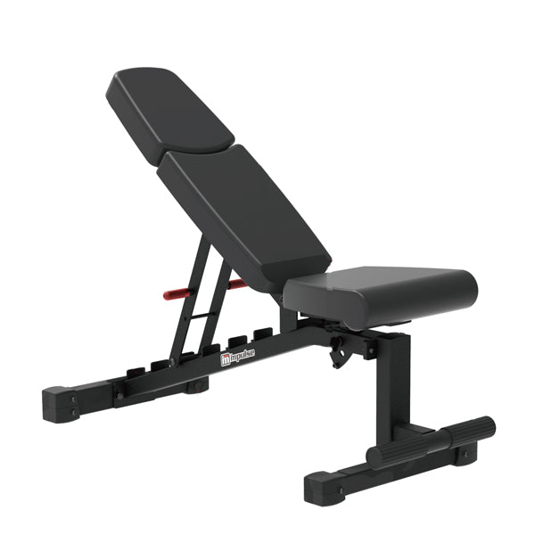 Adjustable FID Weight Bench for Home Gym - Heavy Duty Workout Bench for Strength Training, Flat Incline Decline Exercises - Perfect for Small Spaces & Full-Body Workouts
