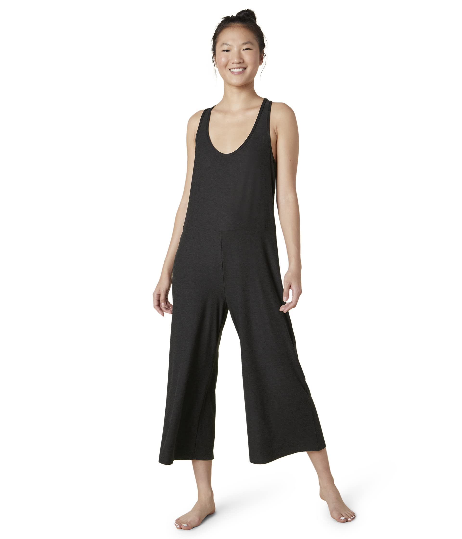 Beyond Yoga Featherweight Hang Loose Sleep Jumpsuit for Women - Sleeveless Scoop Neck Romper | Ultra Soft & Breathable Pajama Jumpsuit | Perfect for Lounge, Sleep & Travel