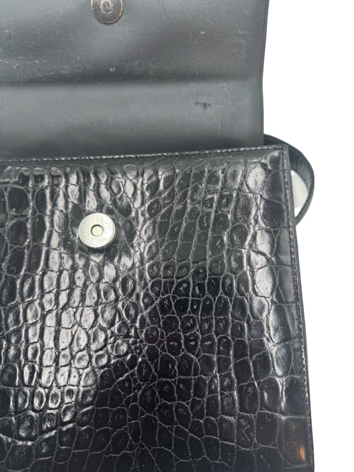 Versace Leather Embossed Handbag for Women | Luxury Designer Crossbody Purse with Gold-Tone Hardware | Perfect for Evening Parties, Date Nights & Special Occasions