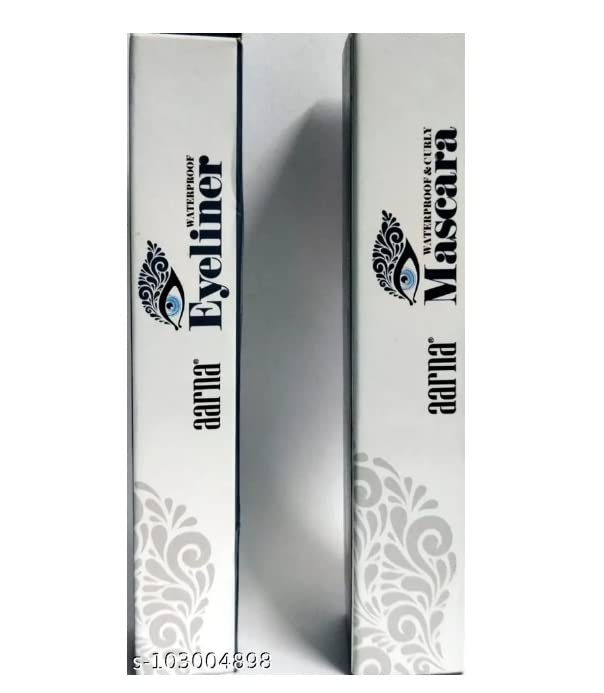 Waterproof Eyeliner and Mascara Set - Smudge-Proof Long Lasting Makeup Combo for Dramatic Eyes, Perfect for Everyday Wear & Special Occasions