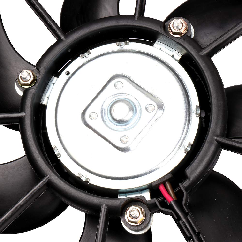 ECCPP AC A/C Condenser Radiator Cooling Fan Replacement Compatible with VW Beetle Cabrio, Golf Sport Wagen, Jetta, Passat, Rabbit - Perfect for Summer Road Trips & Engine Cooling Maintenance