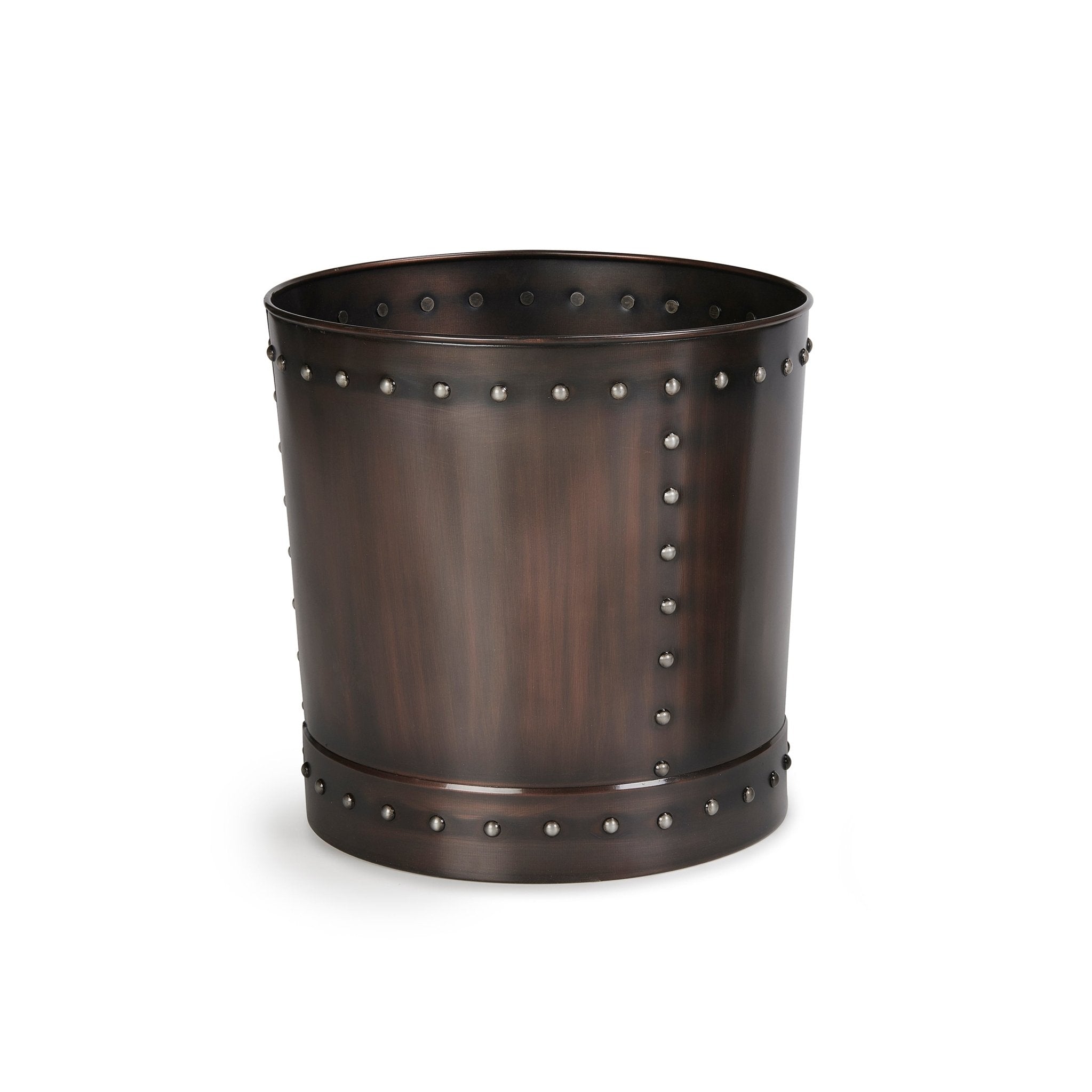 15 Inch Riveted Bronze Planter - Unique Vintage Flower Pot for Indoor & Outdoor Decor - Perfect for Patio, Garden, or Home Décor