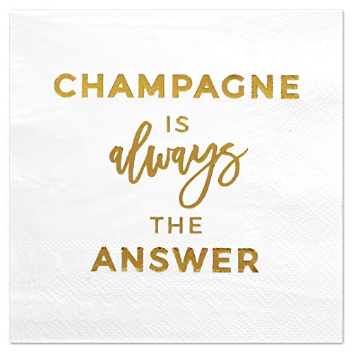 Gold 5x5 Champagne Napkins 50-Pack