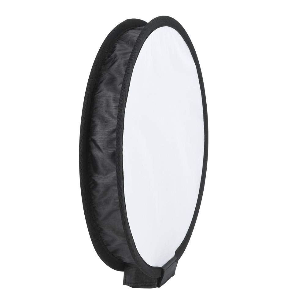 40CM Portable Foldable Round Softbox Diffuser for Speedlite Flash | Nylon Photography Light Modifier with Storage Bag | Perfect for Studio, Portrait & Product Photography