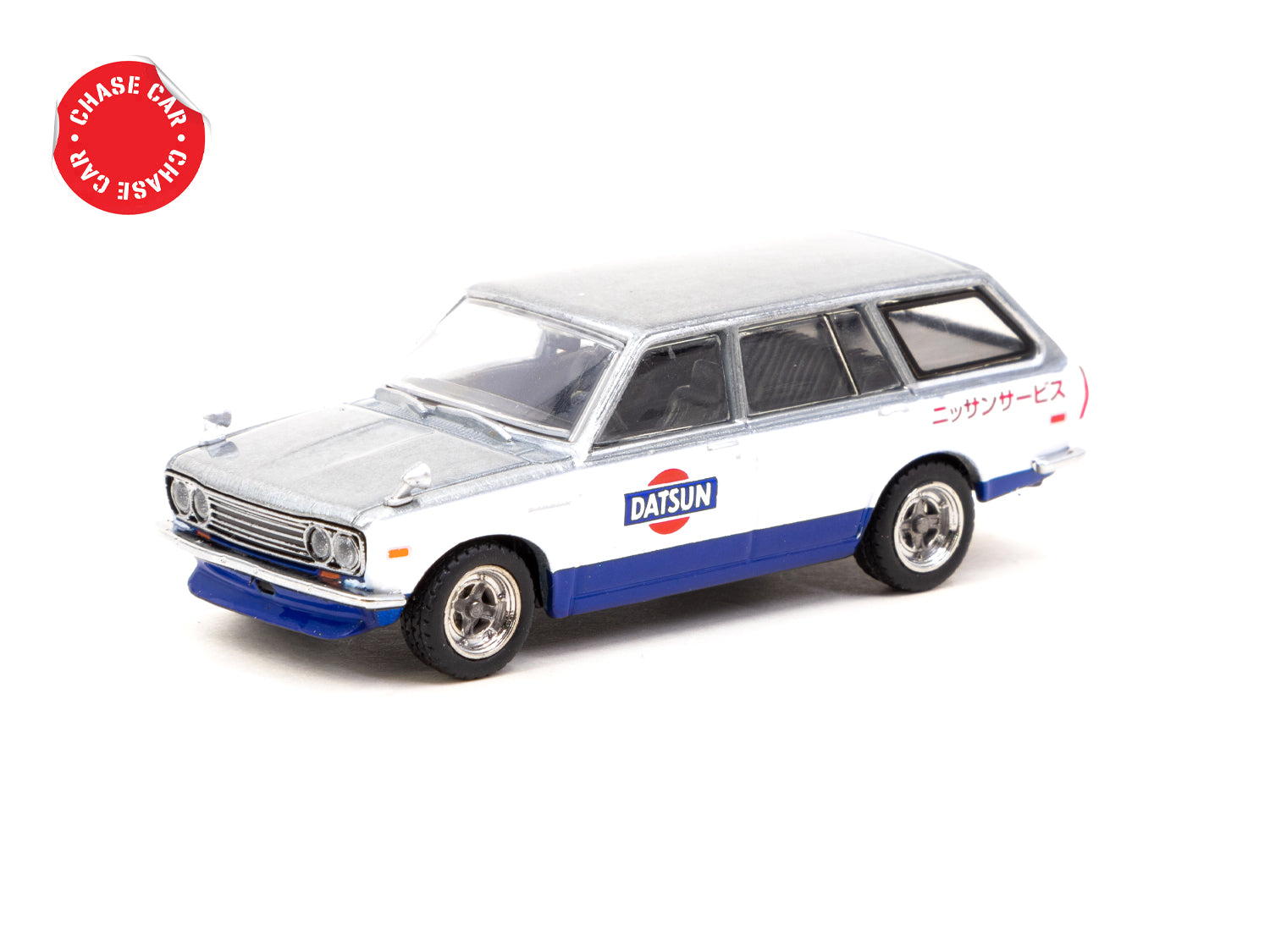 Tarmac Works 1/64 Scale Datsun Bluebird 510 Wagon Service Car Diecast Model - Collectible Miniature Vehicle for Display, Gifts & Racing Scenes | GLOBAL64